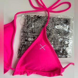 Boutine LA hot pink bikini top size medium